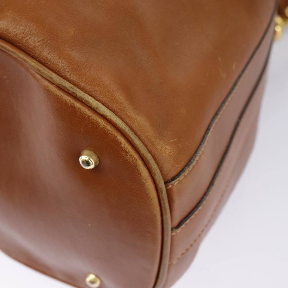 GUCCI Bamboo Shoulder Bag Leather 2way Brown Gold 001 2040 1657 Auth 96299 - Picture 16 of 16